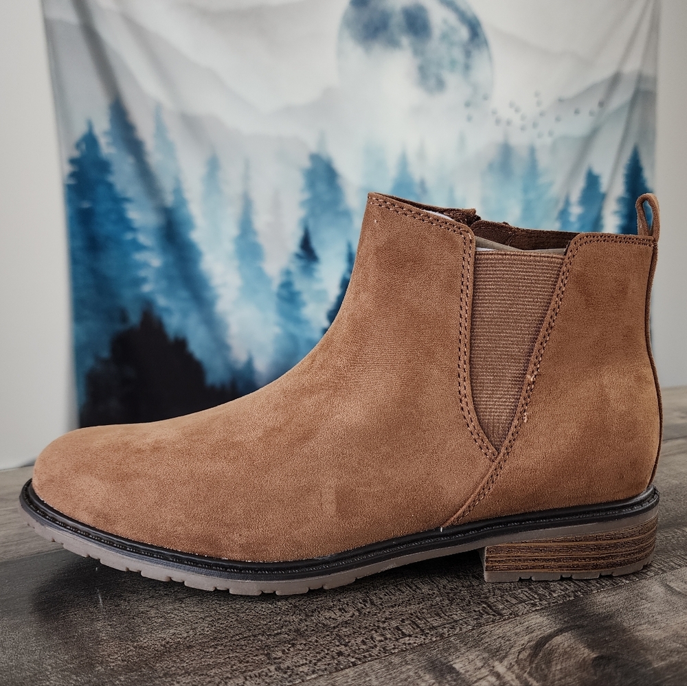 Sonoma Lottiee Chelsea Boots Cognac Women's Size 8.5 NWT - Picture 4 of 10